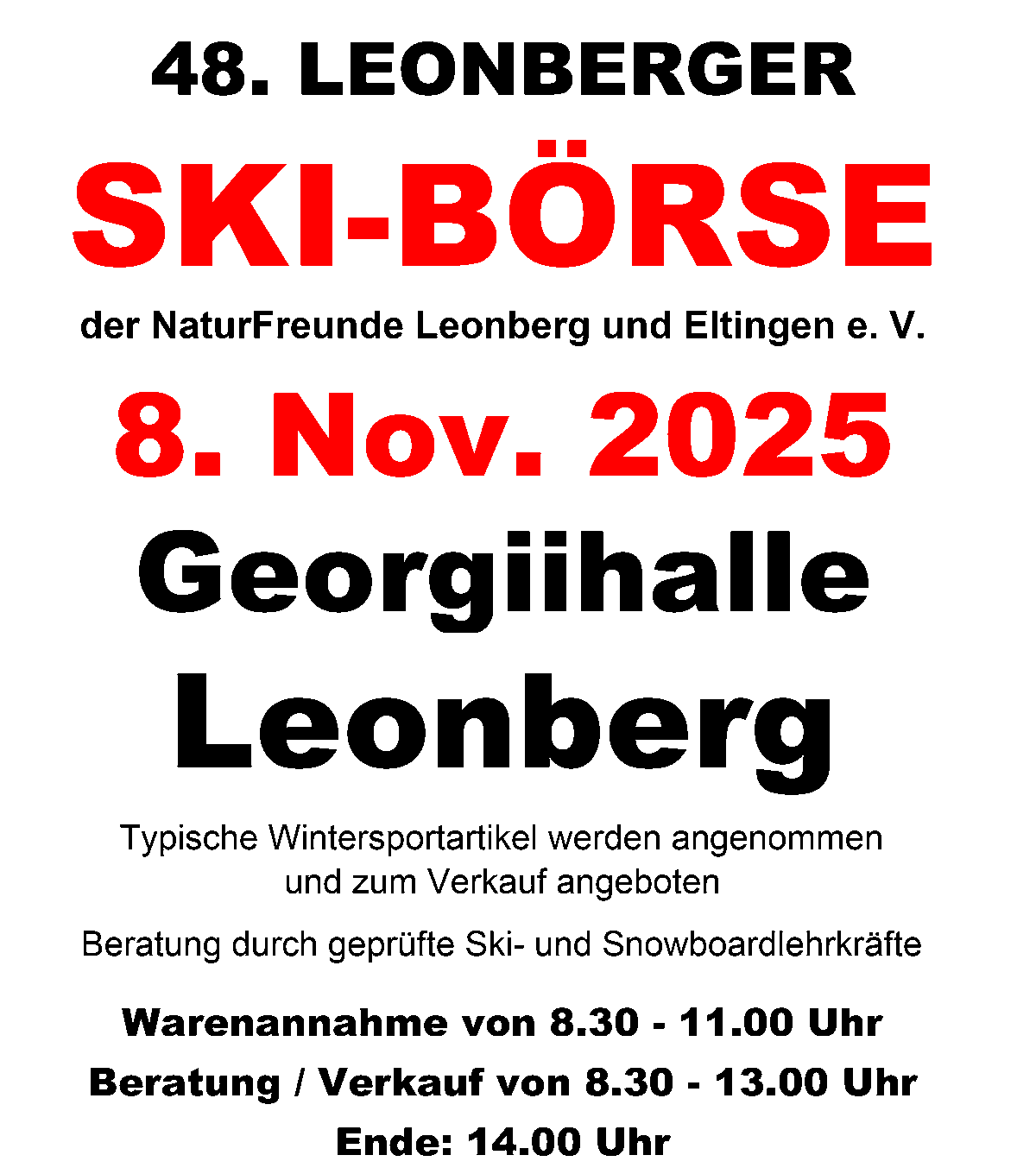 plakat skiboerse leonberg 2025